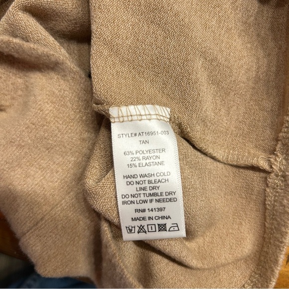 ASTR the Label Khaki Off the Shoulder Asymmetrical Soft Sweater, Size Small - Picture 8 of 8